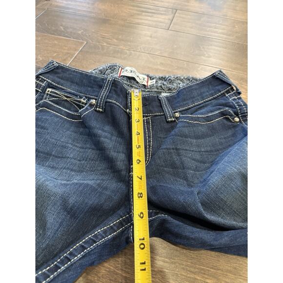 Ariat Womens Blue Real Denim Western Wear Straight Leg Jeans Size 30L - Picture 10 of 10
